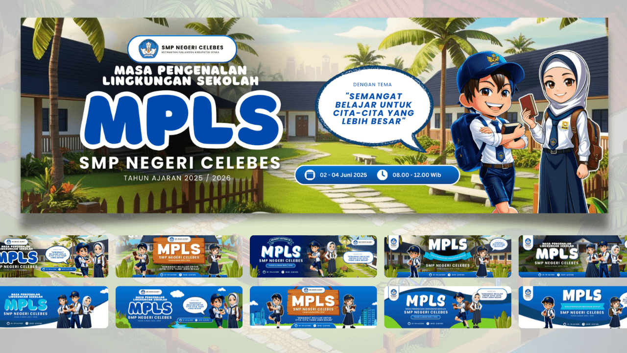 Preview Tampilan Template Slide Materi 5